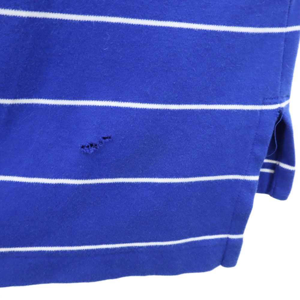 Polo by Ralph Lauren ポロバイラルフローレン ボーダー柄 半袖 ポロシャツ M ブルー メンズ