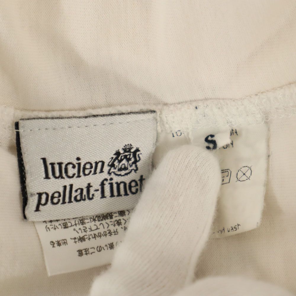 Lucien Pellat-Finet ルシアンペラフィネ イタリア製 スカル柄 バックプリント 半袖 Tシャツ S アイボリー系 メンズ