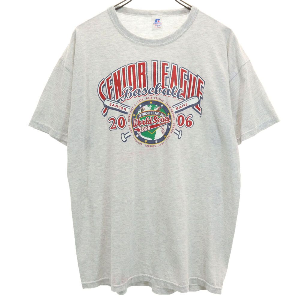 ラッセルアスレチック プリント 半袖 Tシャツ L グレー系 RUSSELL ATHLETIC メンズ