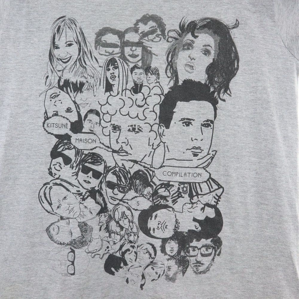 キツネ 半袖 Tシャツ M グレー KITSUNE メンズ