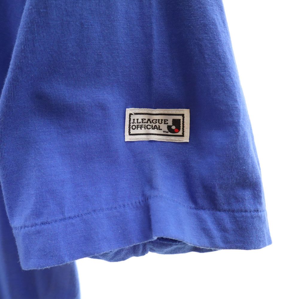 J.LEAGUE ジェイリーグ プリント サッカー 半袖 Tシャツ M ブルー メンズ