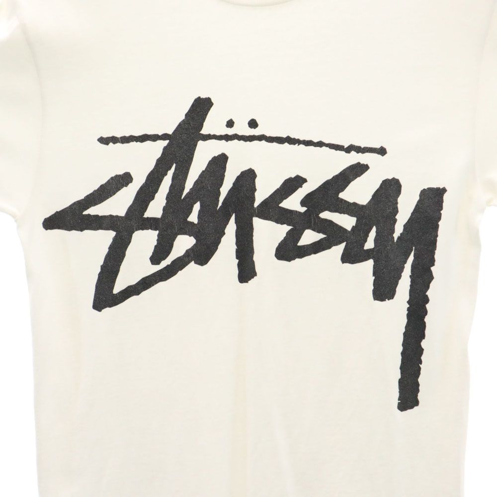 ステューシー プリント 半袖 Tシャツ S ホワイト STUSSY メンズ