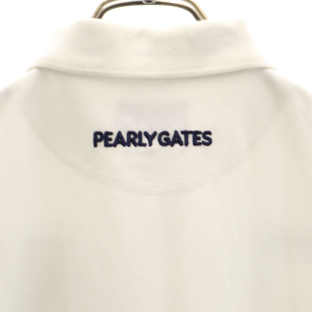 PEARLY GATES パーリーゲイツ 日本製 ゴルフ 半袖 ポロシャツ  白 鹿の子地 レディース