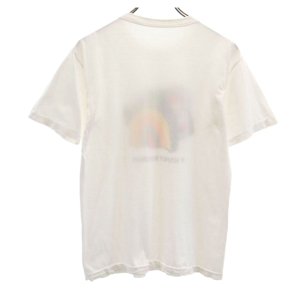 日本製 プリント 半袖 Tシャツ ホワイト メンズ