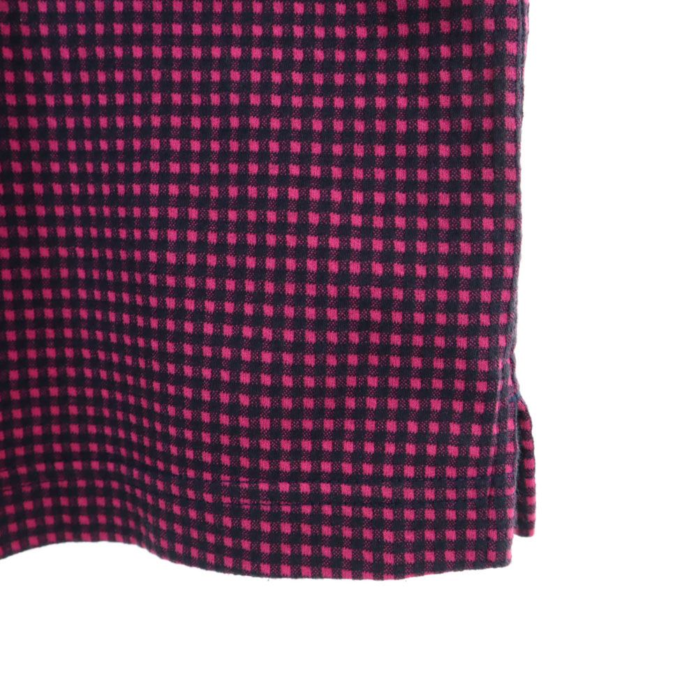 PEARLY GATES パーリーゲイツ 日本製 チェック柄 ゴルフ 半袖 ポロシャツ  マゼンタ系 GOLF レディース