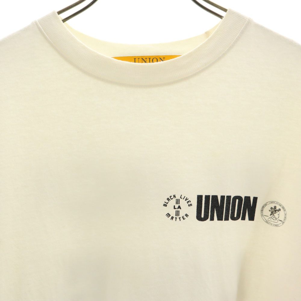 UNION ユニオン USA製 バックプリント 半袖 Tシャツ 2 ホワイト メンズ