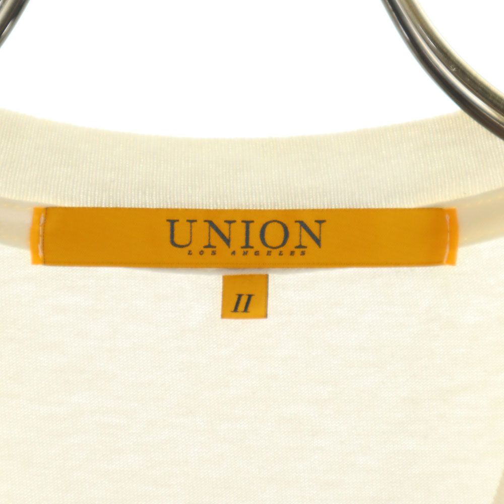 UNION ユニオン USA製 バックプリント 半袖 Tシャツ 2 ホワイト メンズ