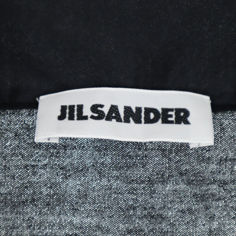 ジルサンダー イタリア製 ウール ノースリーブ カシクール ニットベスト 34 ブラック JIL SANDER レディース