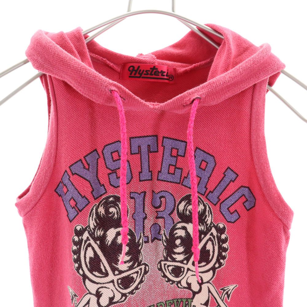 HYSTERIC ヒステリック 日本製 ノースリーブ ワンピース 80 ピンク キッズ