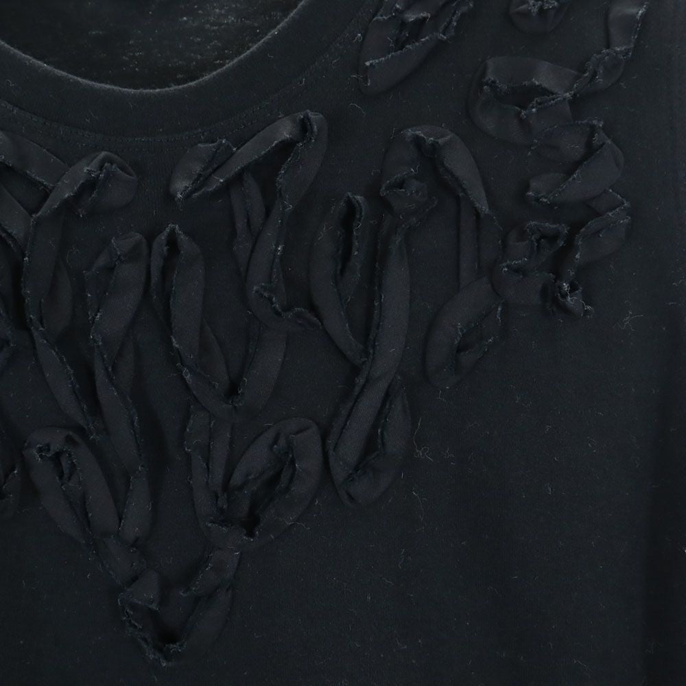 ISSEY MIYAKE WHITE LABEL イッセイミヤケホワイトレーベル 日本製 ノースリーブ カットソー 3 ブラック レディース