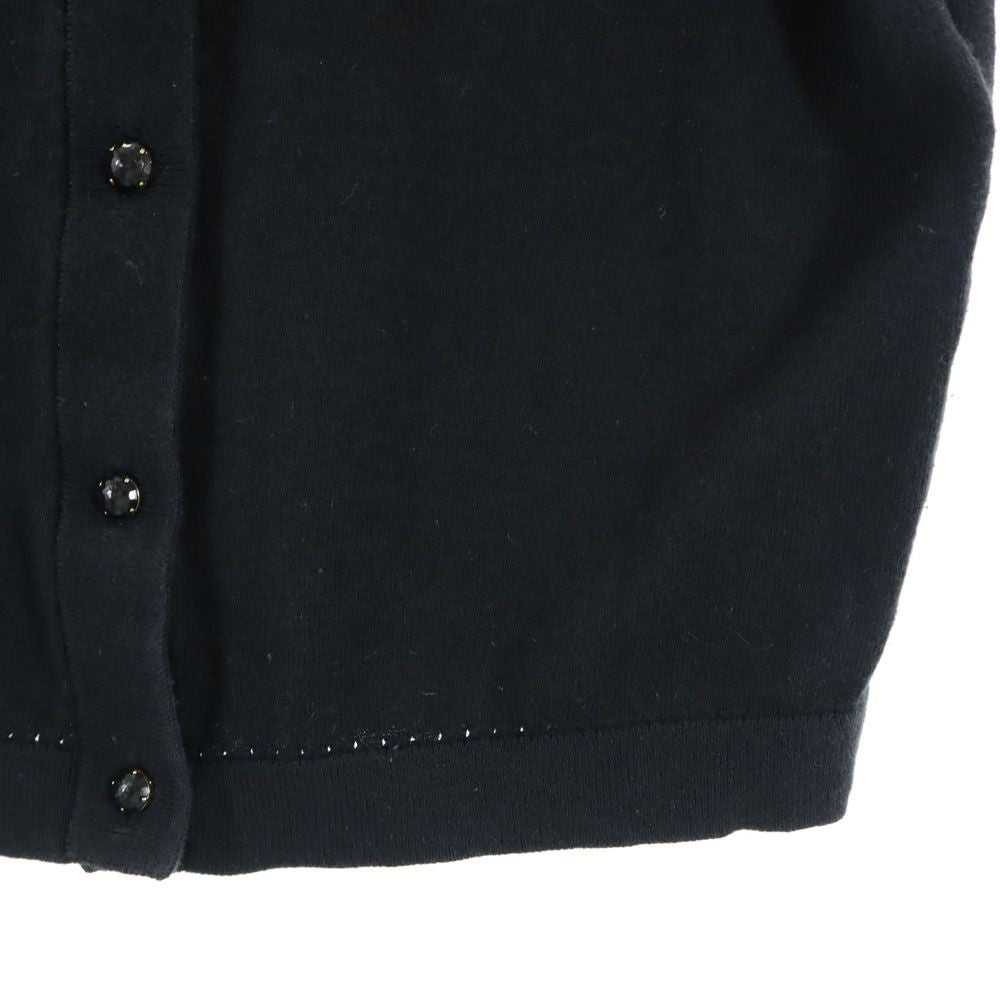 Kate Spade ケイトスペード 7分袖 シルクブレンド ニット カーディガン S ブラック レディース