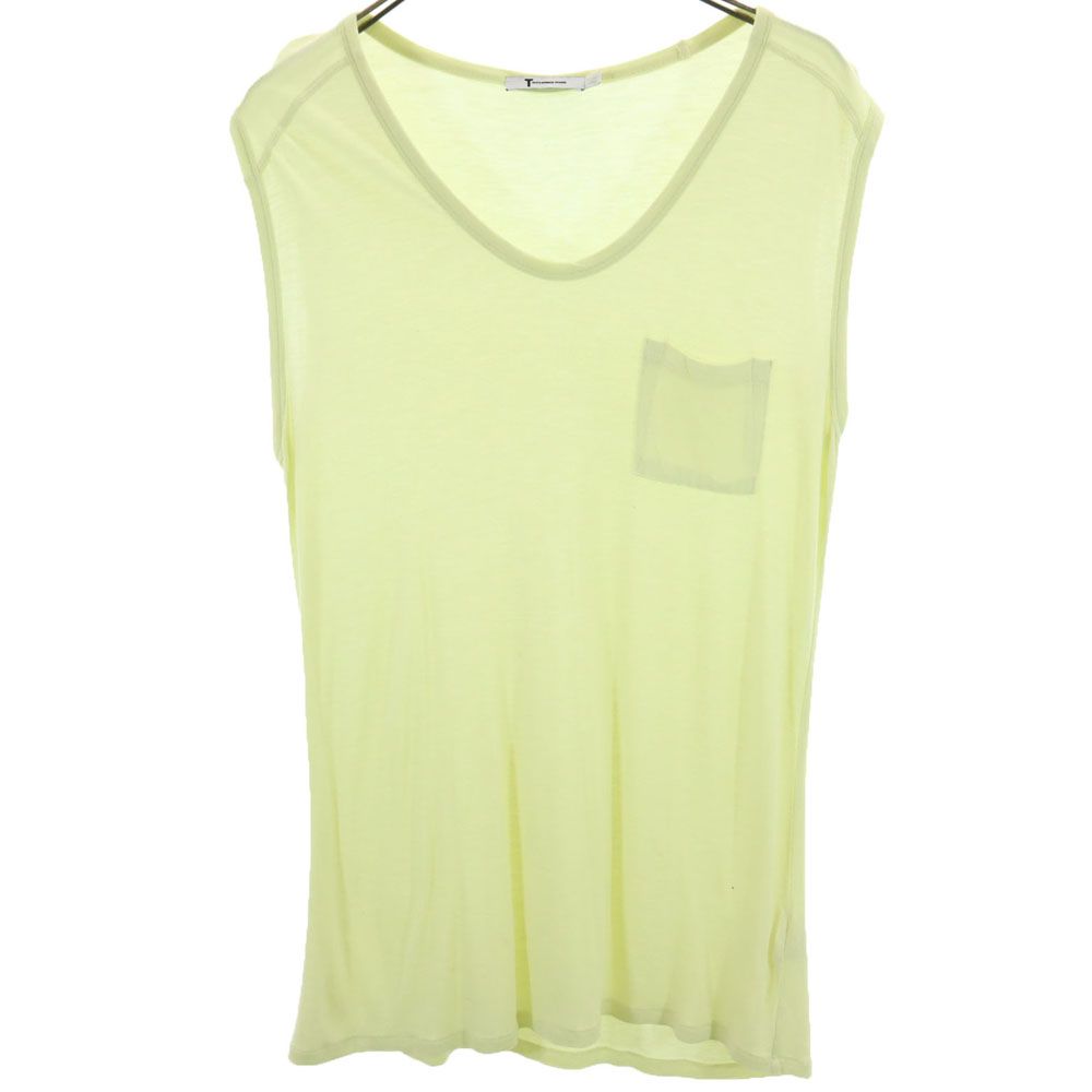 Alexander Wang アレキサンダーワン ノースリーブ チュニック XS 薄ライム系 タンクトップ レディース
