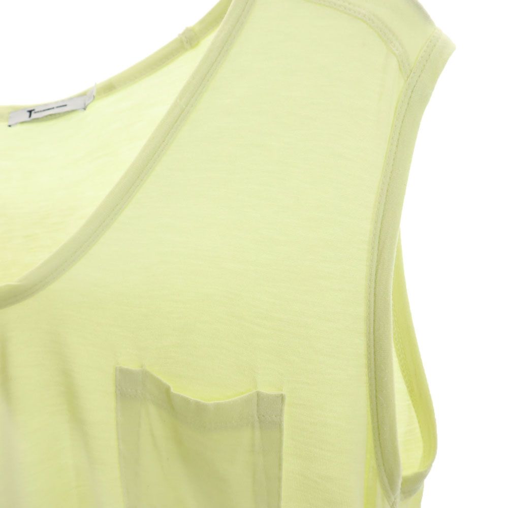 Alexander Wang アレキサンダーワン ノースリーブ チュニック XS 薄ライム系 タンクトップ レディース