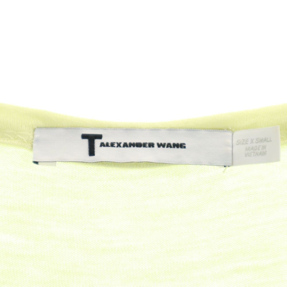 Alexander Wang アレキサンダーワン ノースリーブ チュニック XS 薄ライム系 タンクトップ レディース
