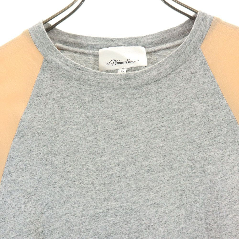 3.1 phillip lim スリーワンフィリップリム 5分袖 カットソー XS グレー レディース