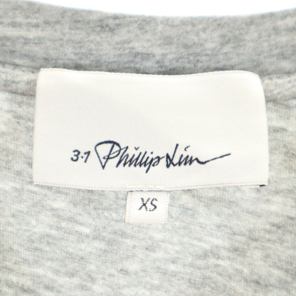 3.1 phillip lim スリーワンフィリップリム 5分袖 カットソー XS グレー レディース