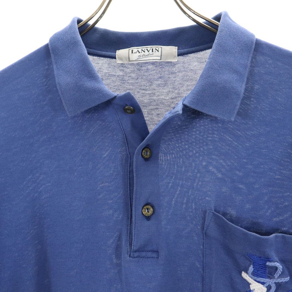 LANVIN STUDIO ランバンスタジオ 半袖 ポロシャツ ネイビー系 メンズ