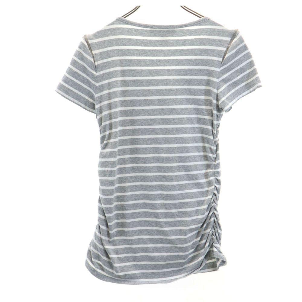 マイケルマイケルコース ボーダー柄 半袖 Tシャツ M グレー MICHAEL MICHAEL KORS レディース