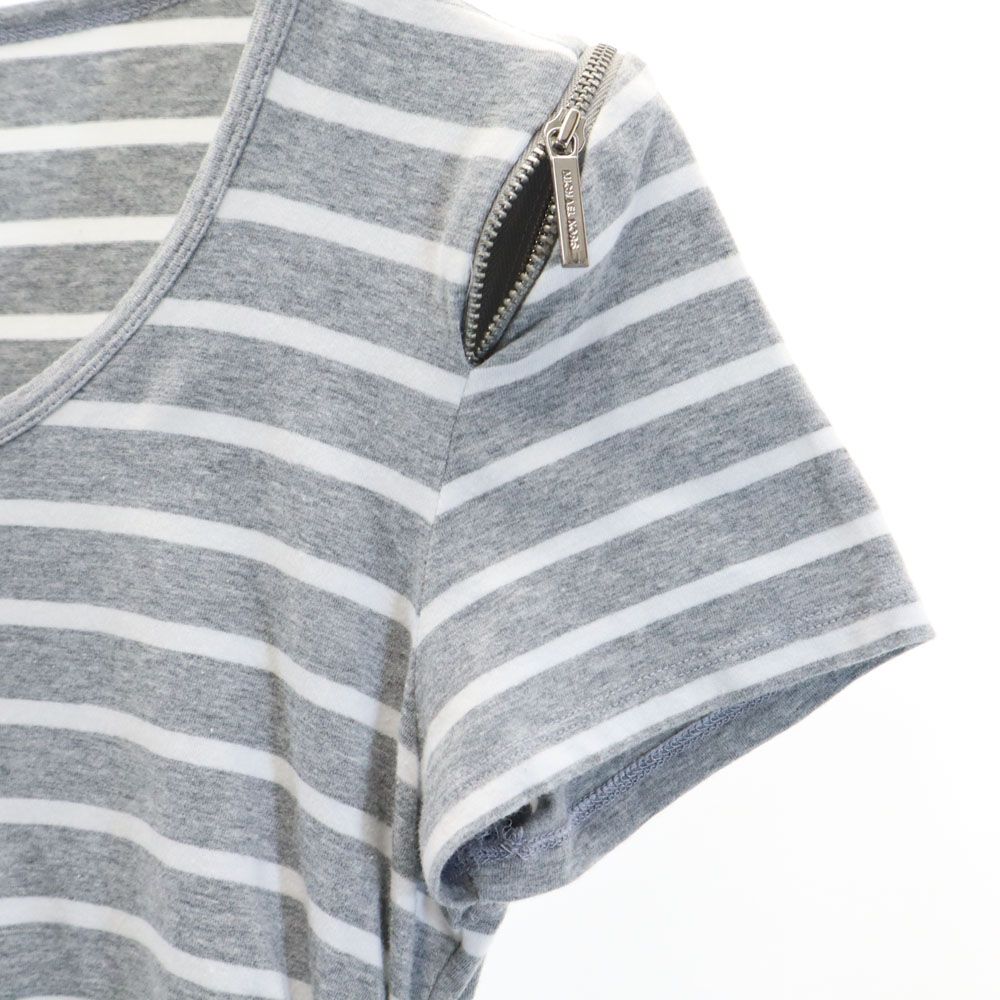 マイケルマイケルコース ボーダー柄 半袖 Tシャツ M グレー MICHAEL MICHAEL KORS レディース