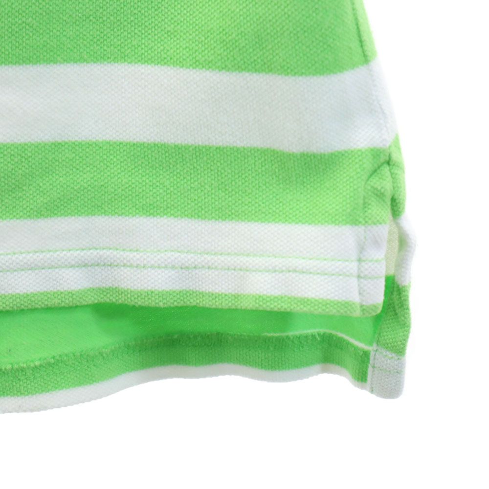 Polo by Ralph Lauren ポロバイラルフローレン ボーダー 半袖 ポロシャツ L グリーン系 鹿の子 メンズ