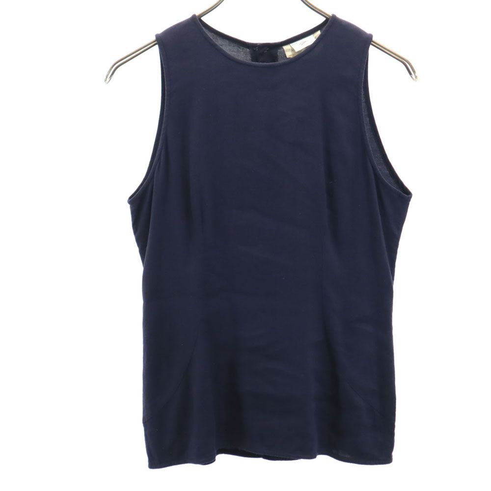 GIBIERRE DONNA ジビエレドンナ 90s リネンブレンド オールド タンクトップ ネイビー系 レディース