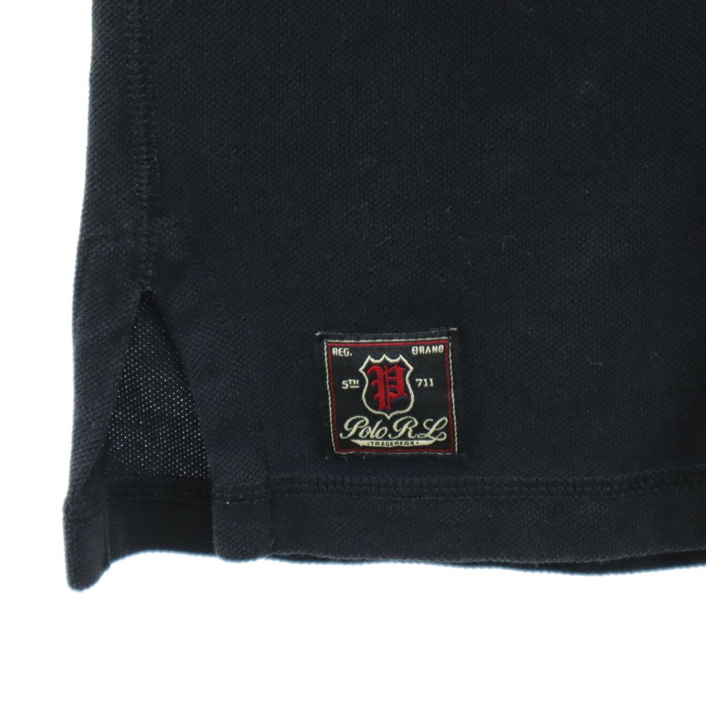POLO RALPH LAUREN ポロラルフローレン 半袖 カスタムフィット 鹿の子 ポロシャツ M ブラック CUSTOM FIT メンズ