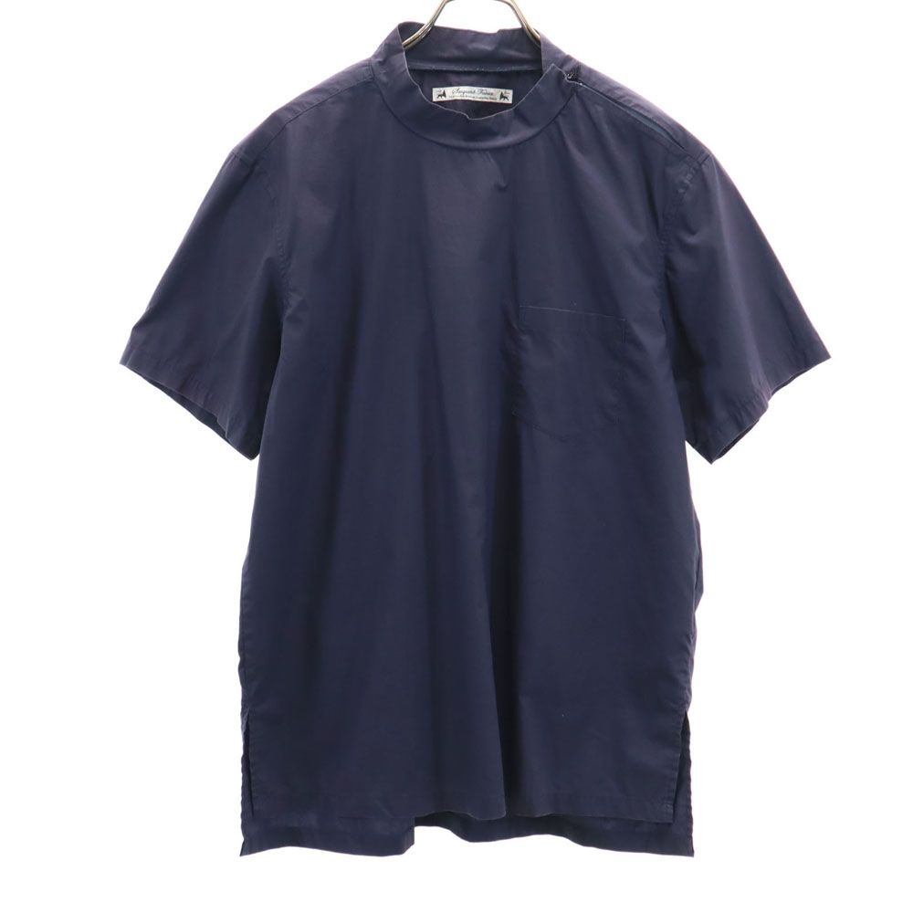 SASQUATCHfabrix. サスクワァッチファブリックス 日本製 半袖 シャツ XL ネイビー プルオーバー メンズ