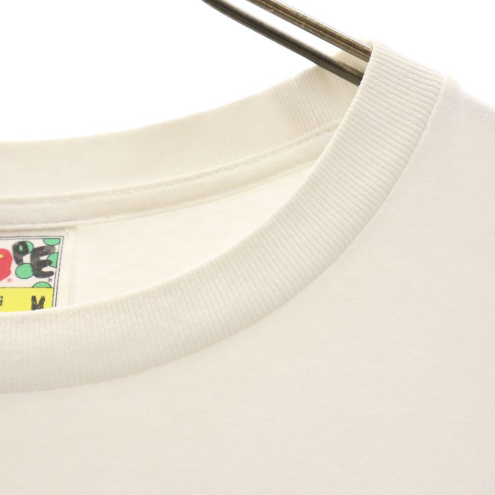 BAPE ベイプ プリント 半袖 Tシャツ M ホワイト系 A BATHING APE メンズ