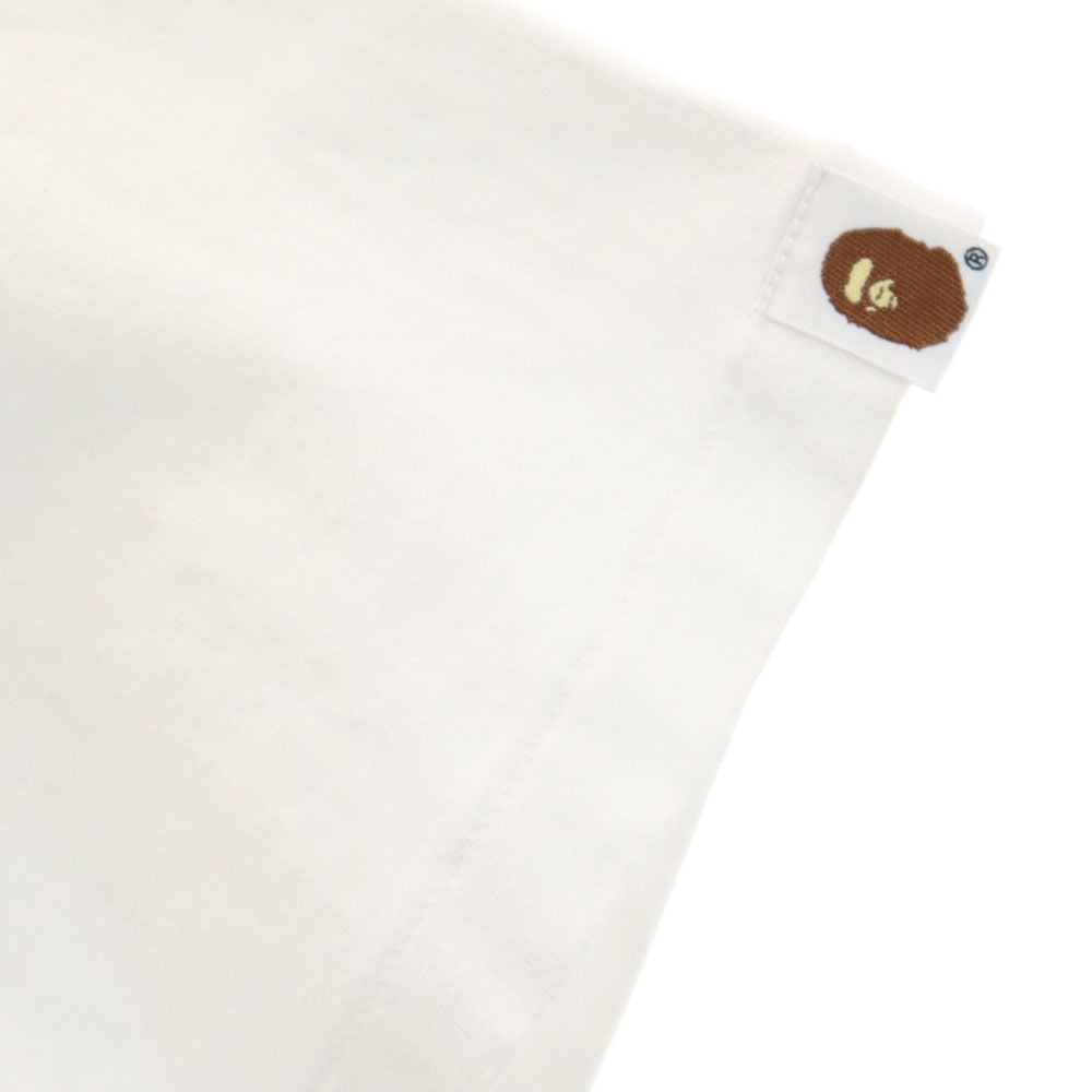 BAPE ベイプ プリント 半袖 Tシャツ M ホワイト系 A BATHING APE メンズ