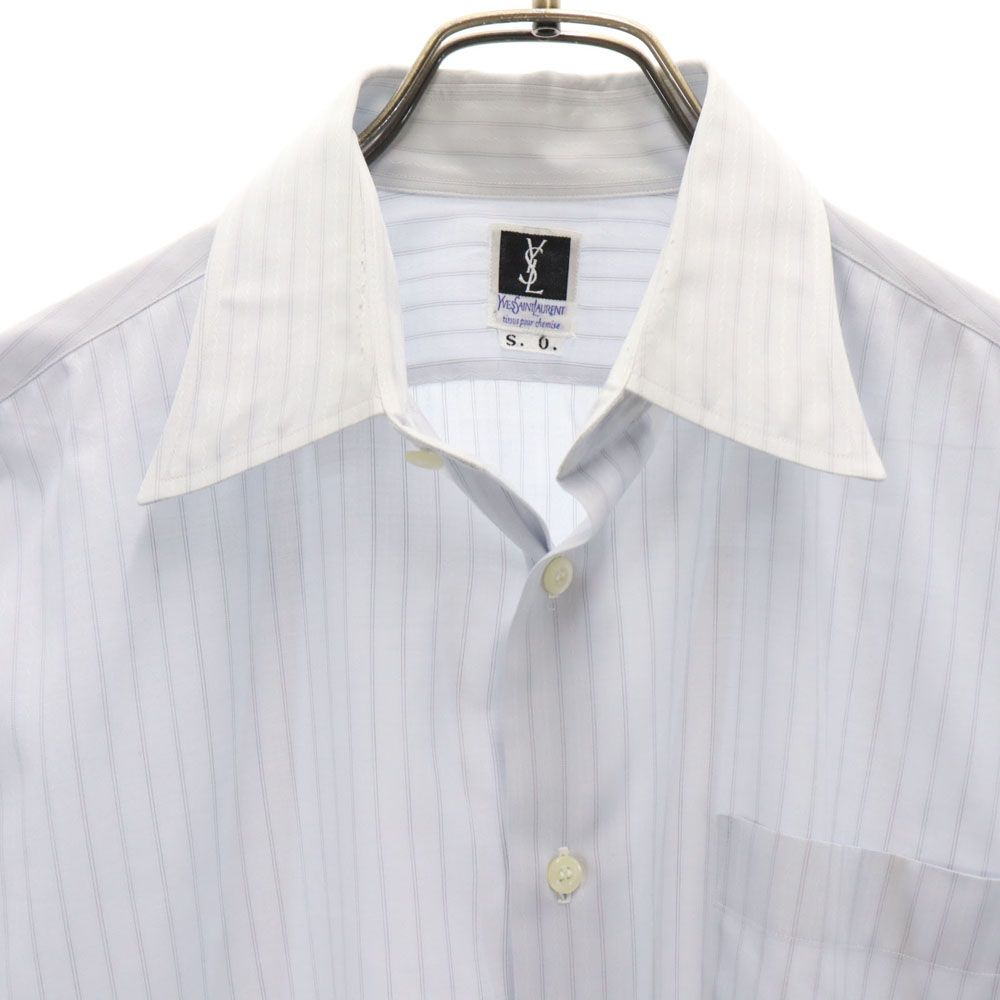 YVES SAINT LAURENT イヴサンローラン 長袖 シャツ ブルー系 メンズ