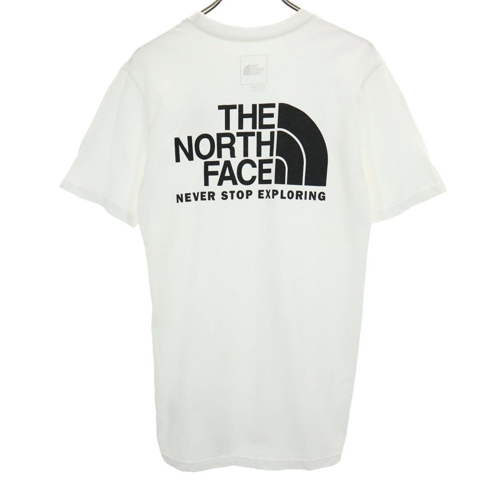 THE NORTH FACE ノースフェイス バックプリント 半袖 Tシャツ S ホワイト系 メンズ