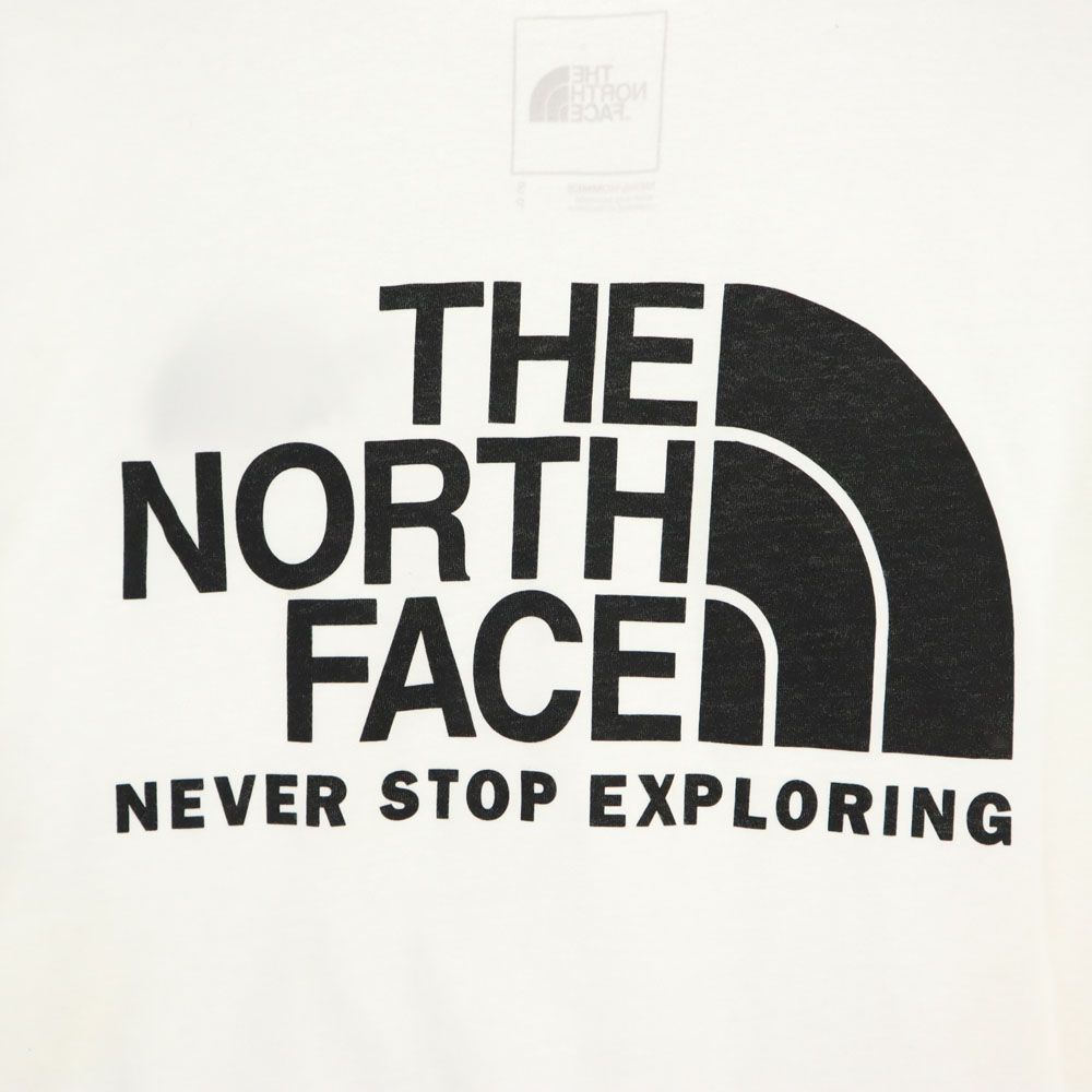 THE NORTH FACE ノースフェイス バックプリント 半袖 Tシャツ S ホワイト系 メンズ
