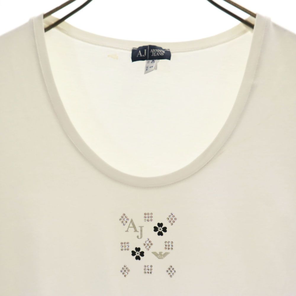 ARMANI JEANS アルマーニジーンズ 半袖 Tシャツ S ホワイト系 レディース