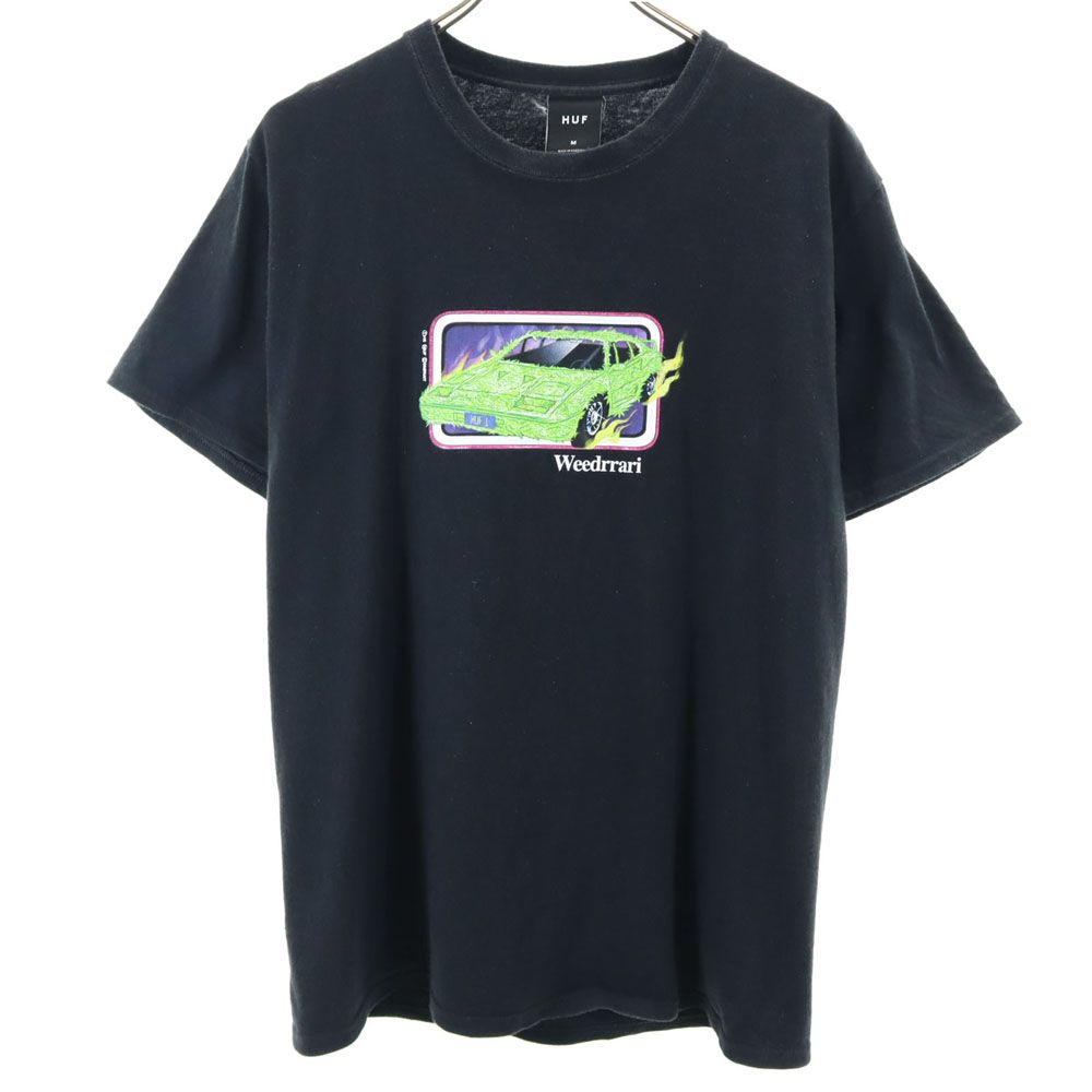 HUF ハフ プリント 半袖 Tシャツ M ブラック メンズ