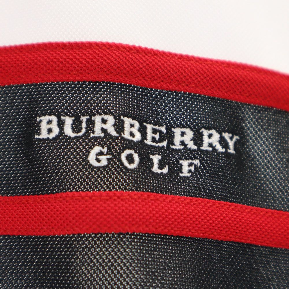BURBERRY GOLF バーバリーゴルフ 三陽商会 日本製 ゴルフ 半袖 ポロシャツ M ホワイト系 鹿の子 レディース