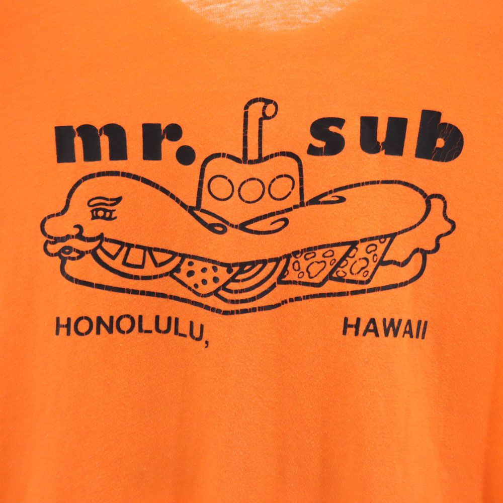 SPORT-T スポーツティー 90s USA製 オールド 半袖 Tシャツ L オレンジ メンズ