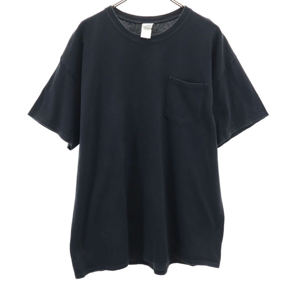 ギルダン バックプリント 半袖 Tシャツ XL ブラック系 GILDAN ポケT メンズ