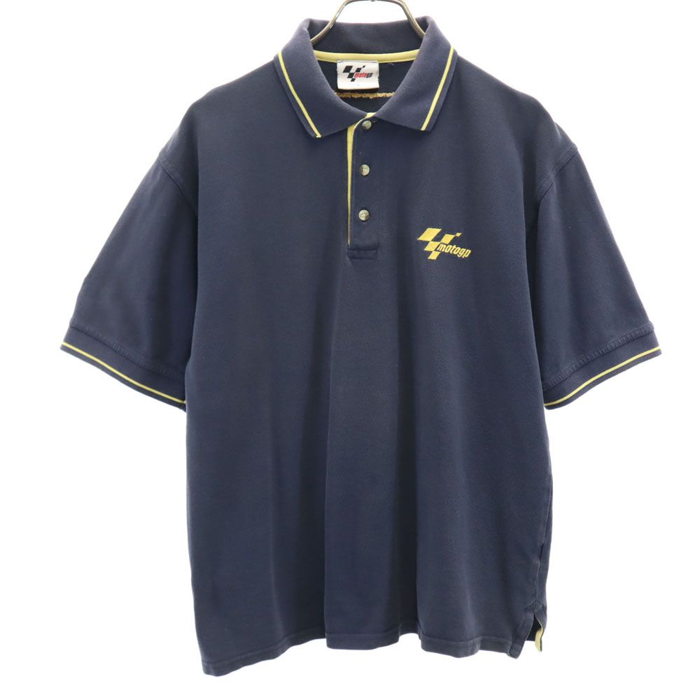 motogp 半袖 ポロシャツ S グレー motogp 鹿の子 メンズ