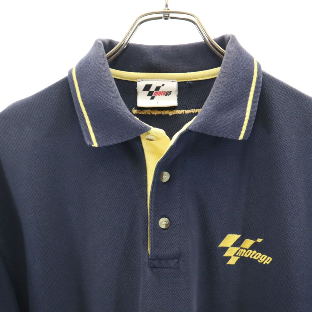 motogp 半袖 ポロシャツ S グレー motogp 鹿の子 メンズ