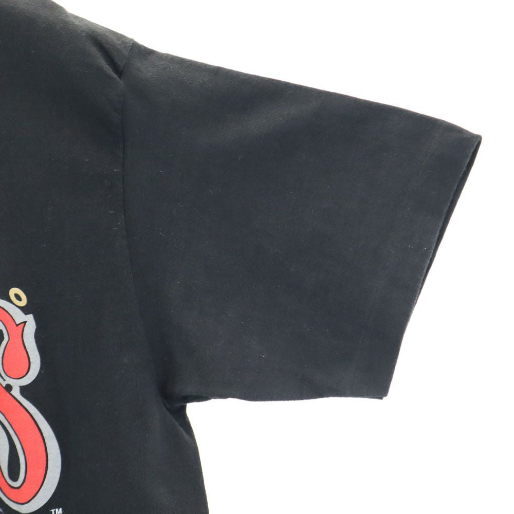 anbil アンビル 90s USA製 オールド プリント 半袖 Tシャツ L ブラック系 メンズ