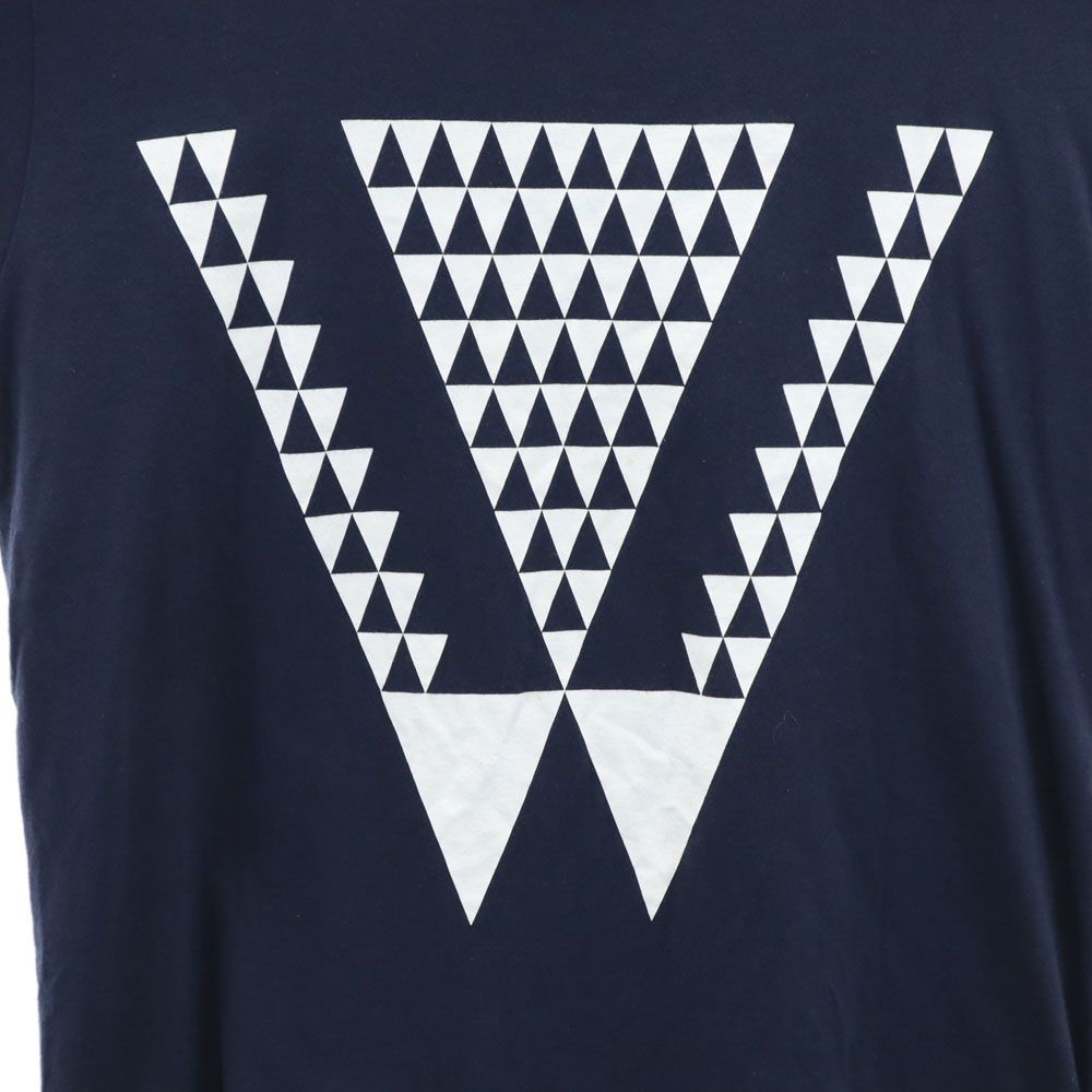 WHITE MOUNTAINEERING ホワイトマウンテニアリング 日本製 プリント 半袖 Tシャツ  ネイビー系 メンズ