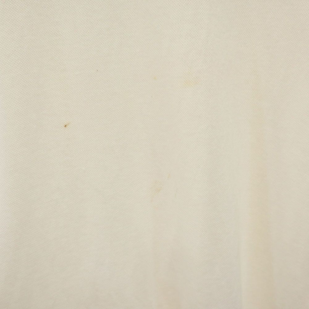 Yellow Hat 刺繍 半袖 ポロシャツ ホワイト Yellow Hat 鹿の子 メンズ