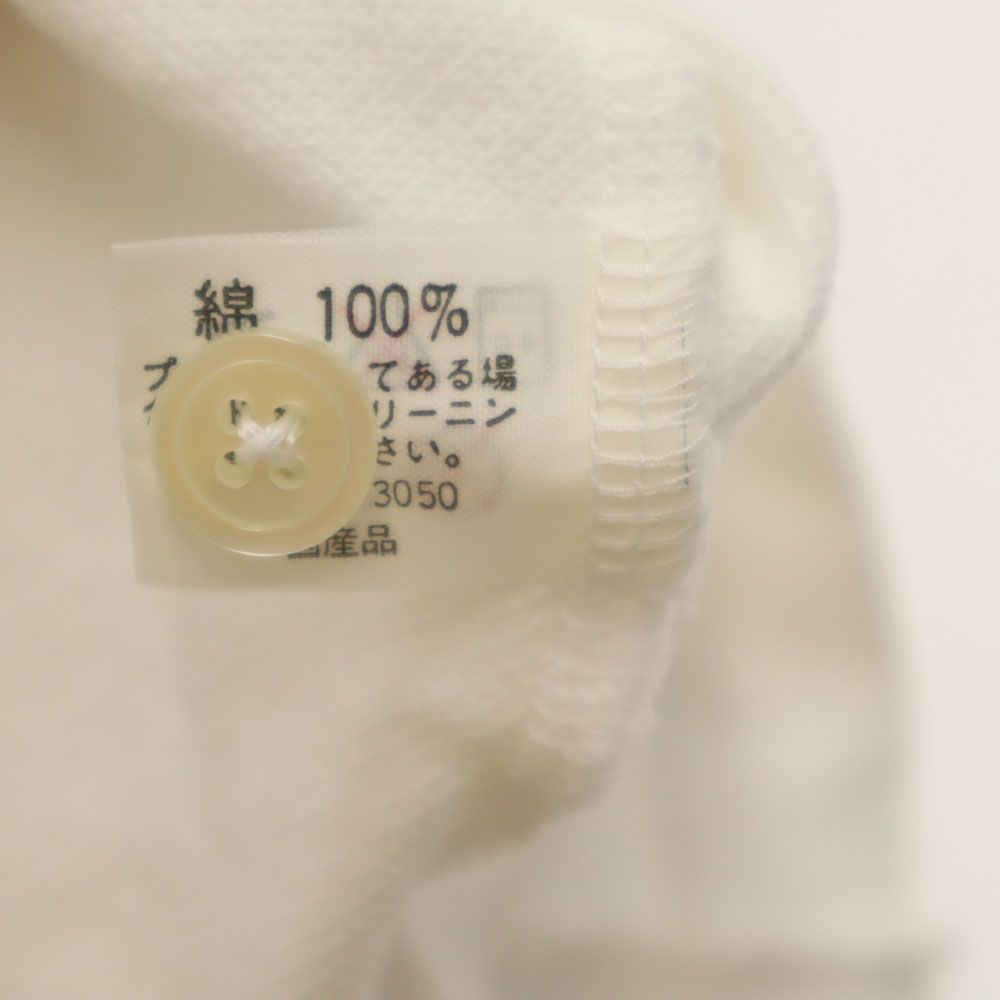 Yellow Hat 刺繍 半袖 ポロシャツ ホワイト Yellow Hat 鹿の子 メンズ