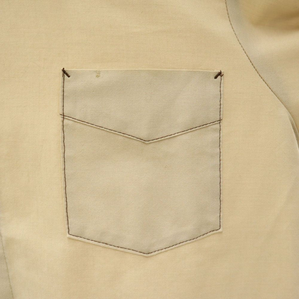 M-RG DURABLE PRESS 80s 90s USA製 オールド 長袖 シャツ 3 ベージュ メンズ