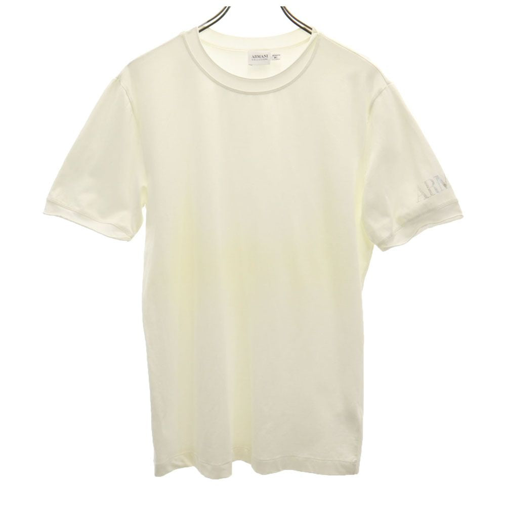 ARMANI アルマーニ 半袖 Tシャツ XL 白 COLLEZIONI メンズ