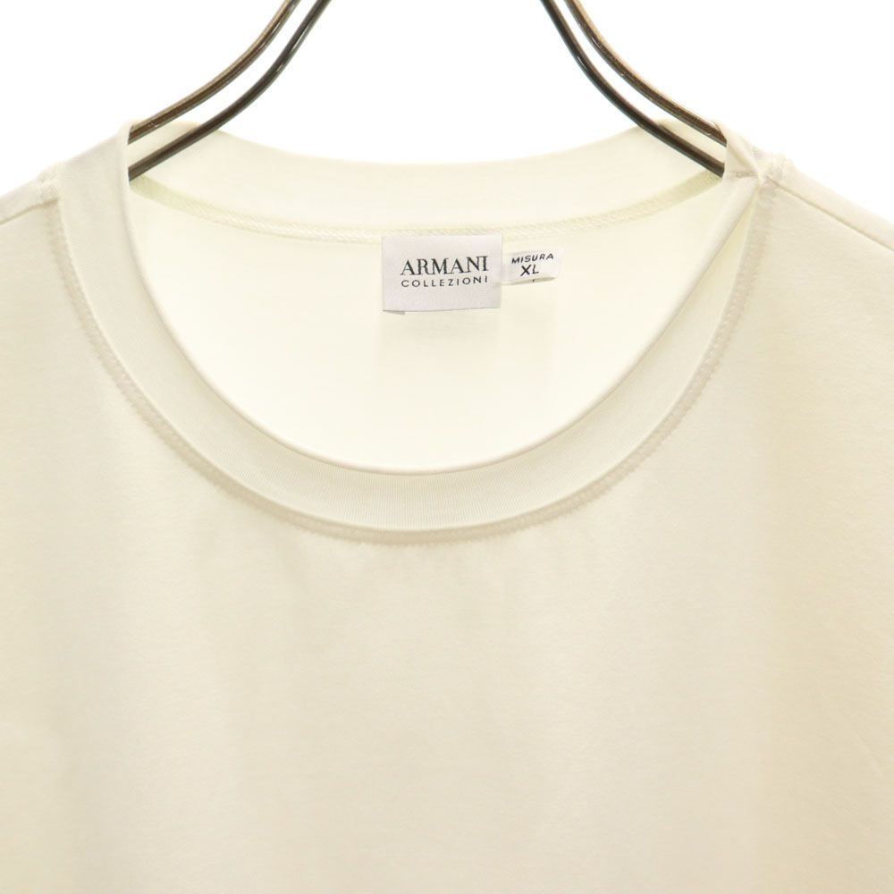 ARMANI アルマーニ 半袖 Tシャツ XL 白 COLLEZIONI メンズ
