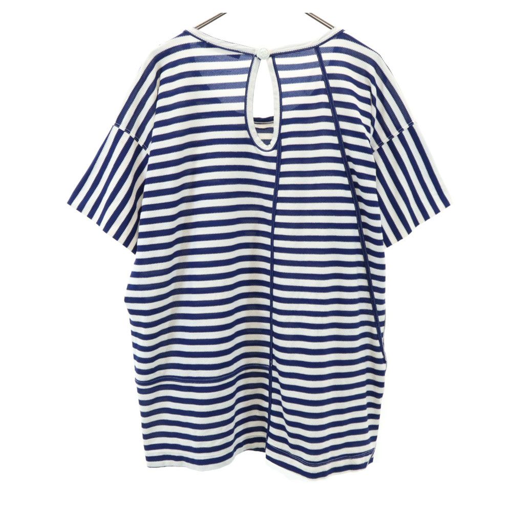 SEE BY CHLOE シーバイクロエ ボーダー柄 半袖 カットソー USA 4 ブルー×ホワイト レディース