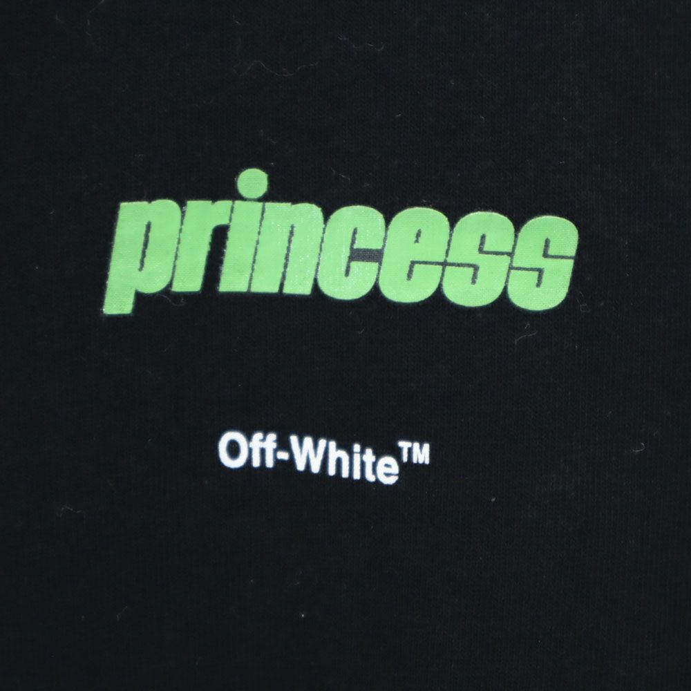 OFF-WHITE オフホワイト バックプリント 半袖 Tシャツ S ブラック メンズ