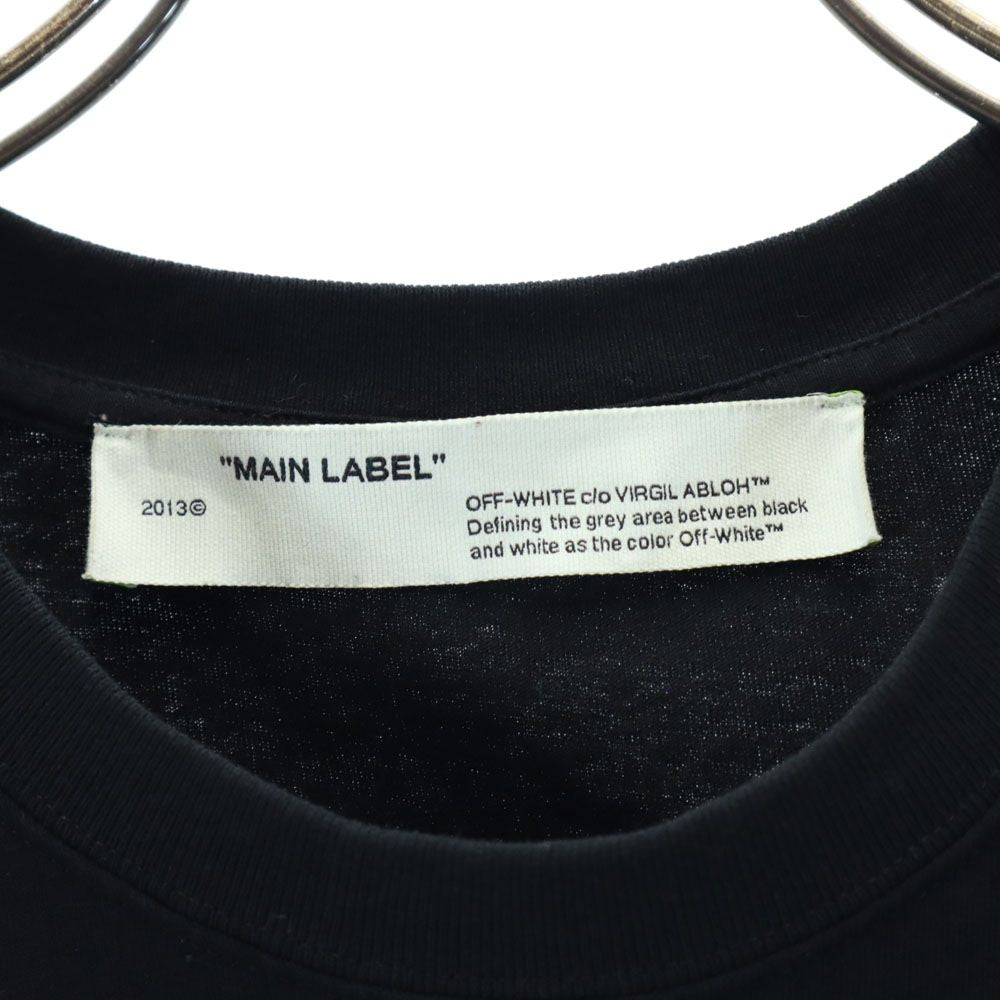 OFF-WHITE オフホワイト バックプリント 半袖 Tシャツ S ブラック メンズ