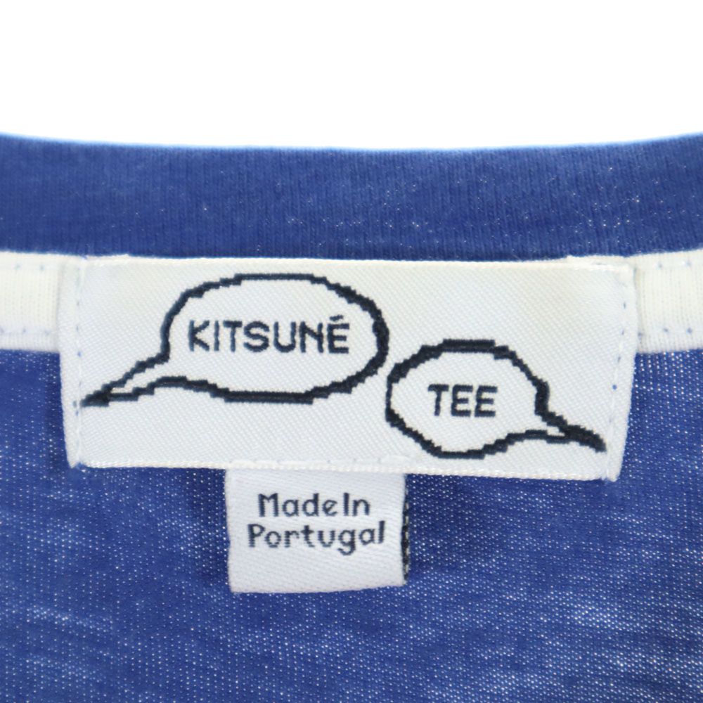 KITSUNE キツネ ポルトガル製 半袖 Tシャツ 青紺 メンズ